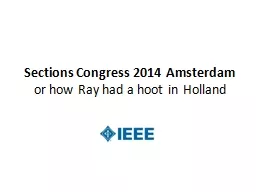 Sections Congress 2014 Amsterdam