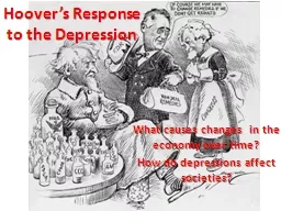 Hoover’s Response to the Depression