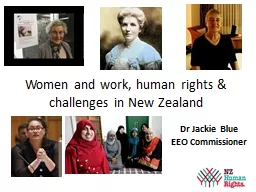 Women and work, human rights & challenges in New Zealan