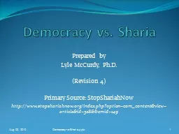 Democracy vs. Sharia