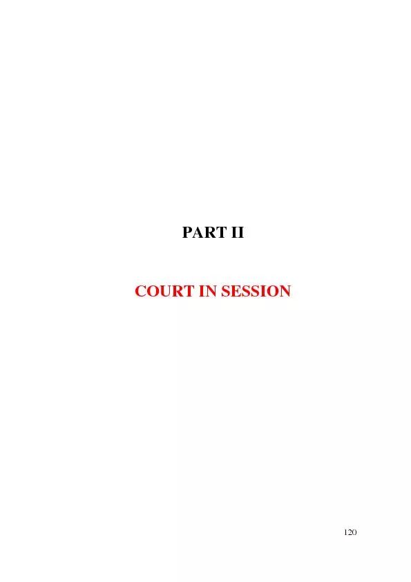 120 PART II COURT IN SESSION