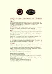 Glengoyne Cask Owner Terms and Conditions Availability The vast majority of whi