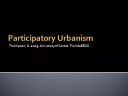 Participatory Urbanism
