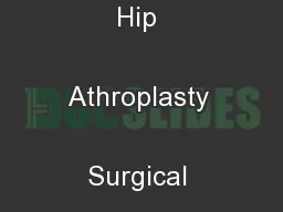 CPT12/14 Hip SystemPrimary Hip Athroplasty Surgical Technique
...