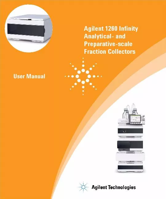 Agilent 1260 Infinity Analytical- and Preparative-scaleFraction Collec