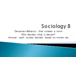Sociology 8