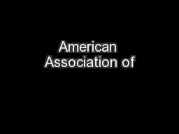 American Association of