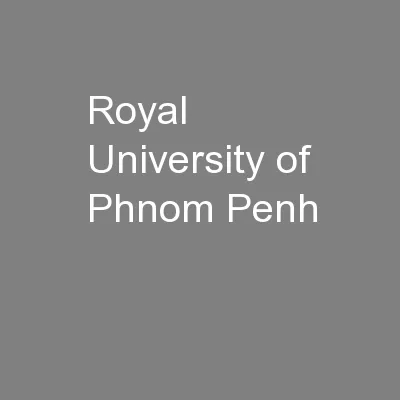 Royal University of Phnom Penh