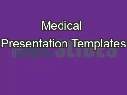 Medical Presentation Templates