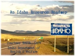 An Idaho Resource Roadmap