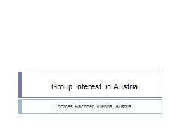 Group Interest in Austria