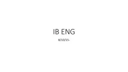 IB ENG