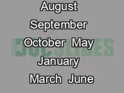 August  September  October  May  January  March  June