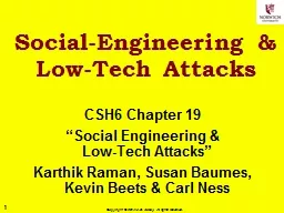 Social-Engineering & Low-Tech Attacks