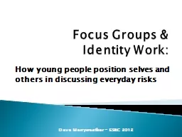 Focus Groups &