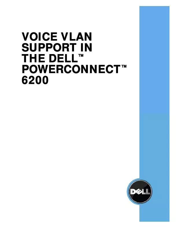 VOICE VLAN  SUPPORT IN  POWERCONNECT