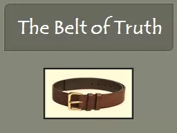 The Belt of Truth