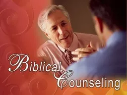 Counseling Preliminaries
