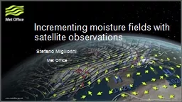 Incrementing moisture fields with satellite observations