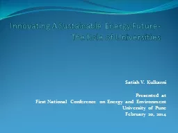 Innovating A Sustainable Energy Future-