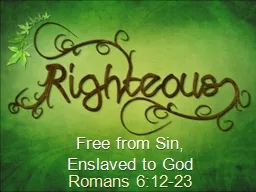 Free from Sin,