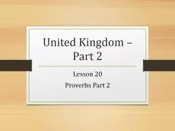 United Kingdom – Part 2