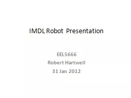 IMDL Robot Presentation