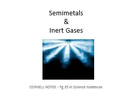 Semimetals