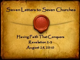Seven Letters to Seven Churches