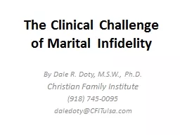 The Clinical Challenge of Marital Infidelity