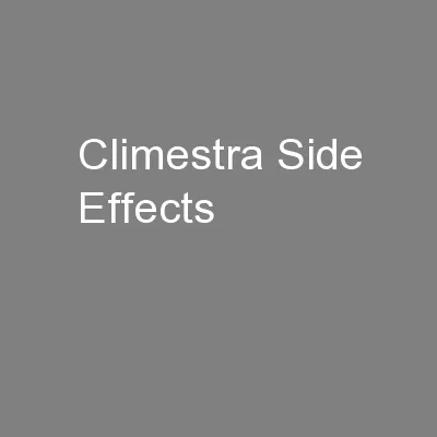 Climestra Side Effects