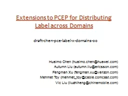 Extensions to PCEP for Distributing Label across Domains