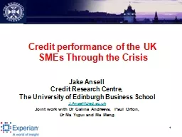 1 Credit performance of the UK