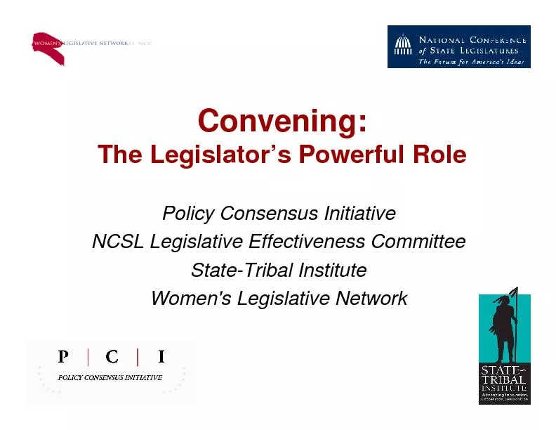 NCSL Legislative Effectiveness Committee