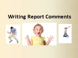 Writing Report Comments