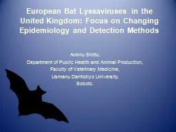 European Bat Lyssaviruses in the United Kingdom: Focus on C
