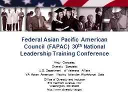 Federal Asian Pacific American Council (FAPAC) 30