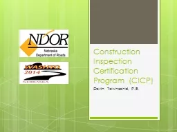 Construction Inspection Certification Program (CICP)