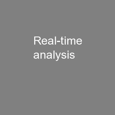 Real-time analysis