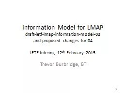 Information Model for LMAP