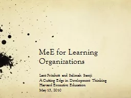 MeE for Learning Organizations