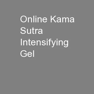 Online Kama Sutra Intensifying Gel