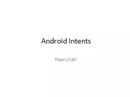 Android Intents
