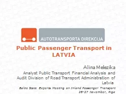Public Passenger Transport in LATVIA