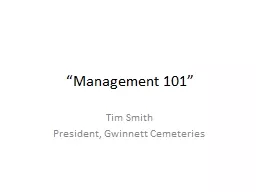 “Management 101”