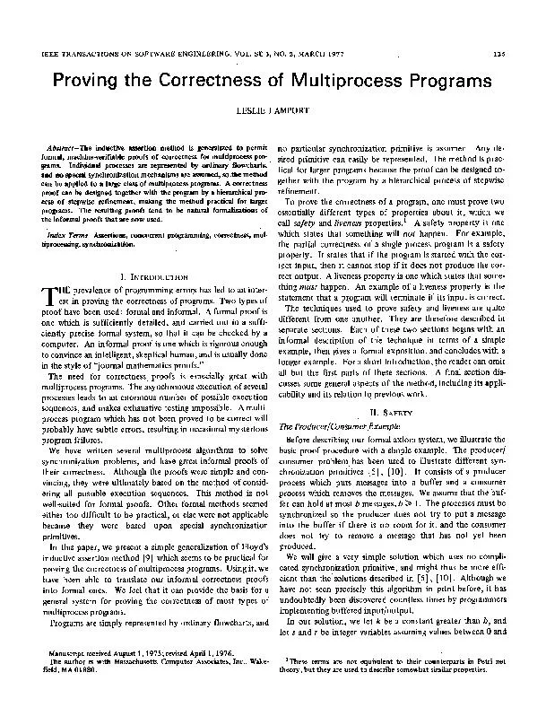 IEEETRANSACTIONSONSOFTWAREENGINEERING,MARCH1977s-rmodkfalse----3Ms#ms+