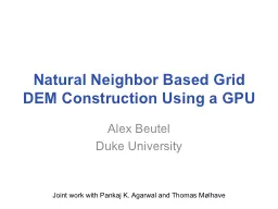 Natural Neighbor Based Grid DEM Construction Using a GPU