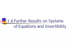1.6 Further Results on Systems