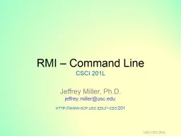 RMI – Command Line