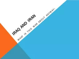 Iraq and Iran